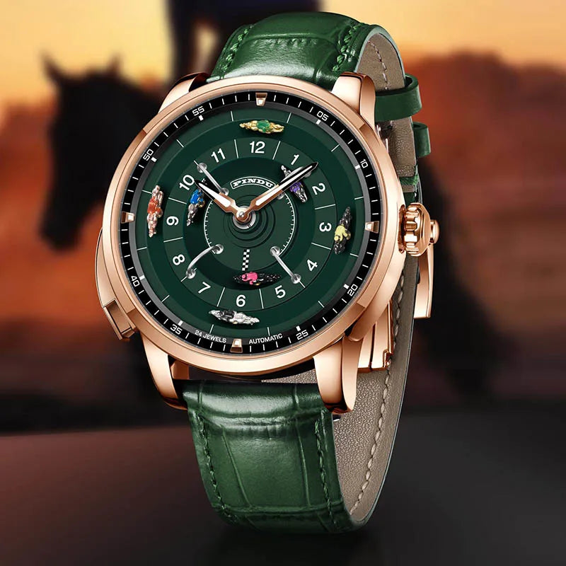 Men's Mechanical Watch Stainless Steel NH35 Watch Racing Roulette Men's Top Brand Luxury Rotary Sapphire Glass Watch Waterproof